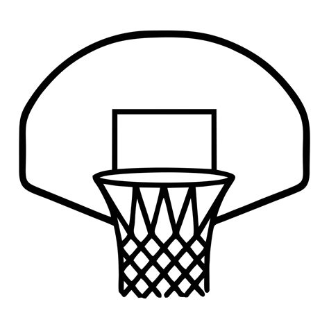 basketball hoop coloring page