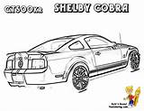 Coloring Mustang Ford Pages Drawing Gt Shelby Car Kids 2008 Boys Template Book sketch template