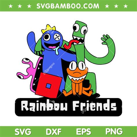 rainbow friends squad svg png