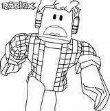 Roblox Pages Colouring Print Character Coloring Printable Shouting Size sketch template