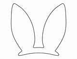 Bunny Ears Easter Template Ear Printable Print Clipart Outline Pattern Pdf Templates Dog Moldes Rabbit Para Clip Coloring Patterns Stencils sketch template