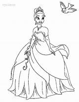 Tiana Princess Coloring Diana Pages Printable Outline Clipart Dress Drawing Disney Frog Color Sheets Kids Print Cool2bkids Getcolorings Getdrawings Choose sketch template