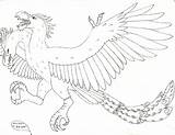 Gandaberunda Aliencon Feathers sketch template