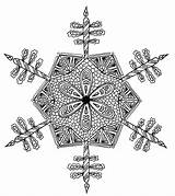Coloring Snowflake Adult Intricate Pages Adults Christmas Favecrafts Color Mandala Choose Board sketch template