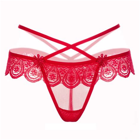 Buy Feitong New Women S Sexy Thongs Bikini Lace Low
