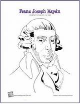 Haydn Franz Composer Makingmusicfun sketch template