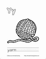 Yarn Coloring Letter Pages Books Book Printable Colouring Color Homeschooling Ball Getcolorings Sheets sketch template
