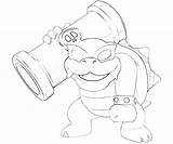 Roy Koopa Coloring Pages Staff Printable Bazooka sketch template