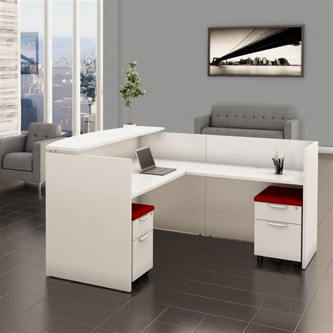 white reception desk  filing system office furniture ez