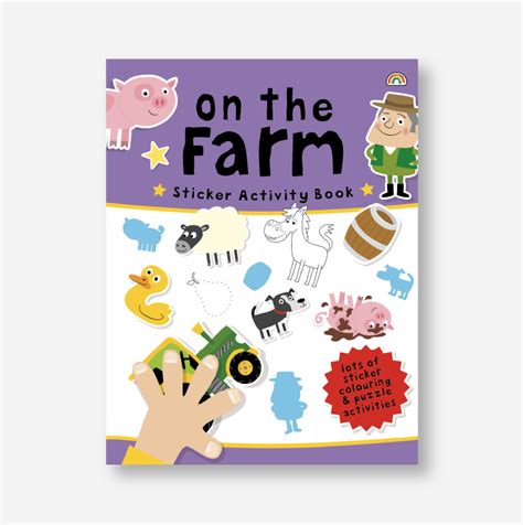 sticker activity book   farm  decent books  decent books