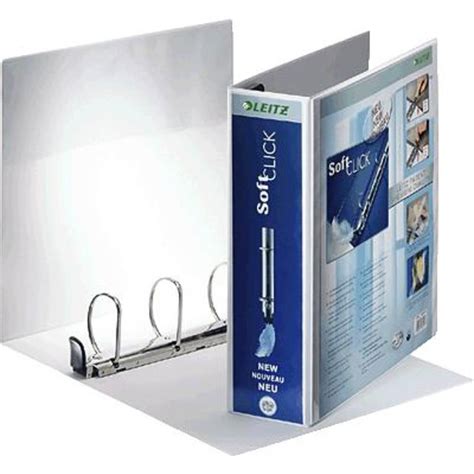 leitz  folder premium softclick   oversized spine width  mm white