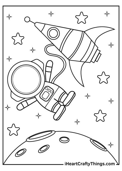 coloring pages space party decorations