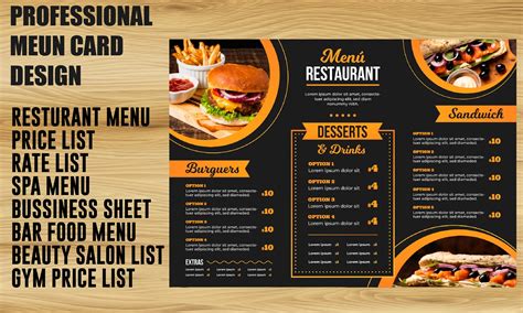 create  restaurant menu design food menu bar design lupongovph