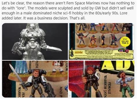 ex gw employee weighs in on female space marines in 40k spikey bits