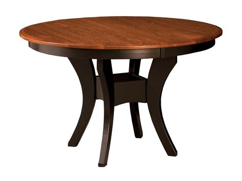 imperial single pedestal table  amish