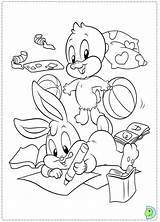 Coloring Looney Tunes Dinokids Baby Close Print sketch template