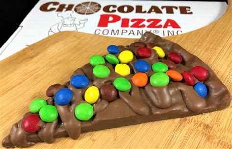 chocolate pizza slice  candy toppings  oz