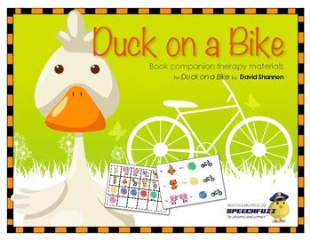 duck   bike book companion materials  speech language therapy