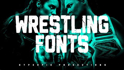 wrestling fonts  premium  hyperpix