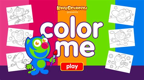 color  coloring game kneebouncers