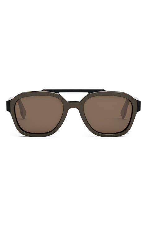 Fendi 52mm Aviator Sunglasses For Men Lyst
