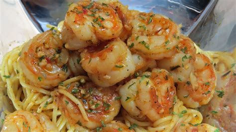 quick easy spicy garlic shrimp pasta youtube