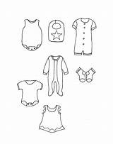 Baby Girl Card Clothes Template Welcome Cards Girls Make Templates Printable Shower Line Clothing Boy Cricut Children Babies Craft Making sketch template