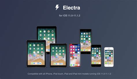 electra ios 11 ios 11 1 2 jailbreak for iphone ipad released officially