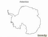 Antarctica Map Printable Outline Coloring Printablee Via sketch template