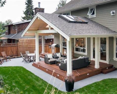 stylish deck roof ideas   perfect outdoor retreat