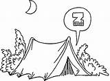 Camping Coloring Pages Theme Lantern Getcolorings sketch template