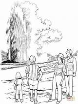 Fenomenos Desastres Yellowstone Geyser Cascate Disegni Coloring Paginas sketch template