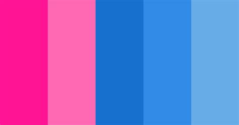 hot pink and bright blue color scheme blue