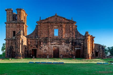 ruinas de san ignacio mini  argentina stock image image  ruins south
