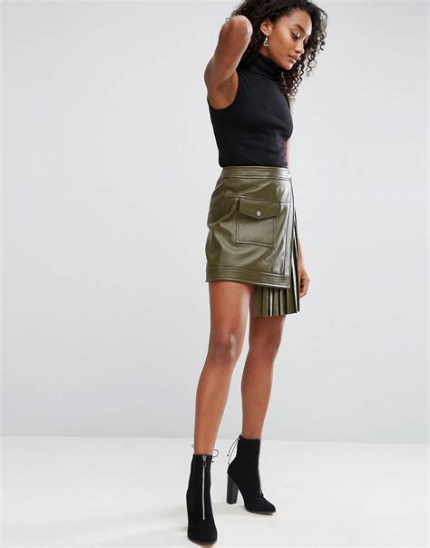 Leather Skirt Polyvore Designer Skirts For Women Ssense