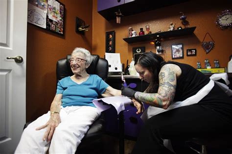 the coolest tattooed grandma ever