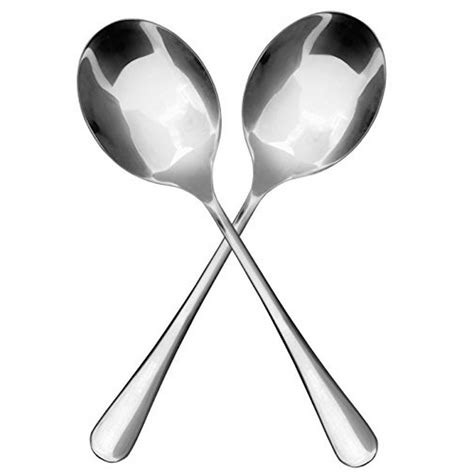 stainless steel  large serving spoons  pack serving utensil