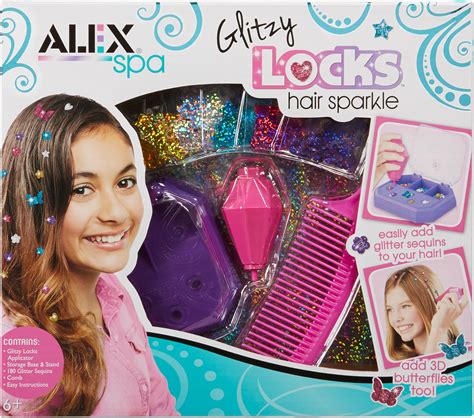alex spa glitzy locks hair sparkle imagine that toys