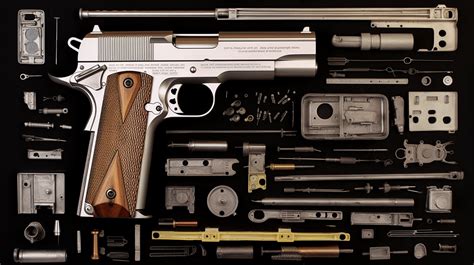 parts diagram exploring  anatomy   classic pistol  shooting gears