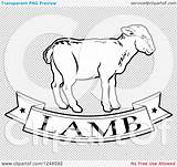 Lamb Clipart Coloring Pages Banner Illustration Food Faze Clan Logo Royalty Vector Template sketch template