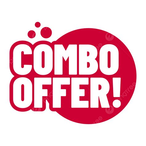 red combo offer vector red combo offer png  vector  transparent background