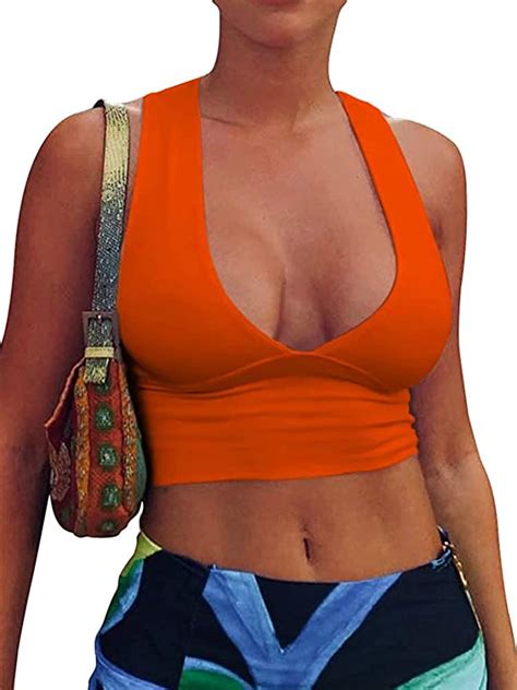 Y2k Clothes Sexy Tops For Women Halter Crop Top Workout