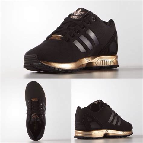 adidas zx flux woman black  gold sapatos adidas tenis sapato sapatos nike