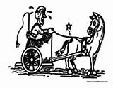 Rome Roman Chariot Italy Coloring sketch template