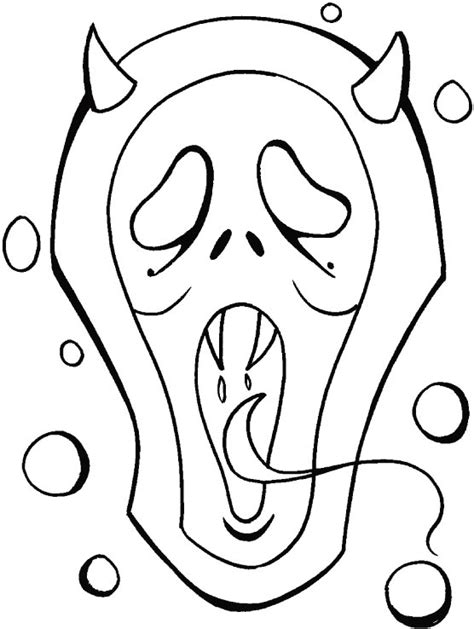 halloween monsters coloring page