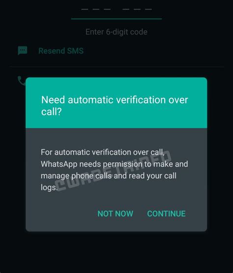 whatsapp     verify  account  phone call togoogle