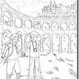 Acueducto Segovia Colorear sketch template
