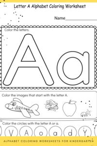 alphabet coloring worksheet  kids vwcom