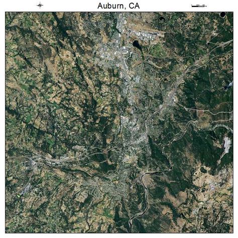 aerial photography map  auburn ca california