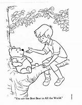Coloring Pages Robin Christopher Pooh sketch template